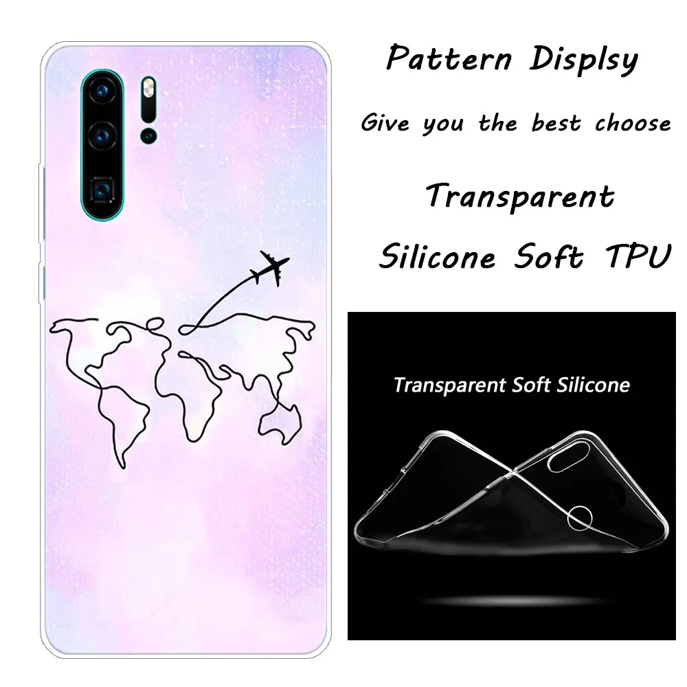 Силиконовый чехол для телефона с рисунком самолета для huawei P30 P20 Pro P10 P9 P8 Lite P Smart Z Plus NOVA 3 3i - Цвет: 014