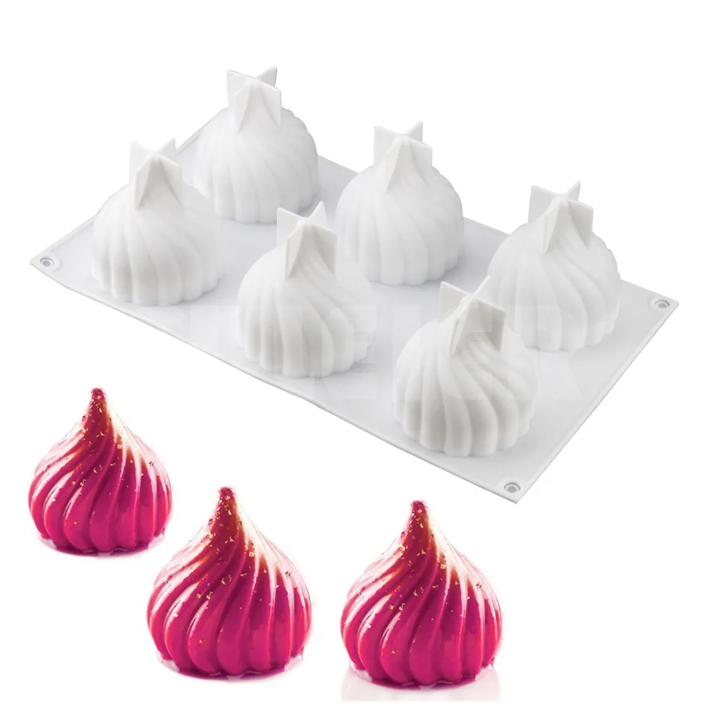 1 шт. силиконовая 3D форма для шоколада Мусса|pastry tools|silicone moldcake mould |