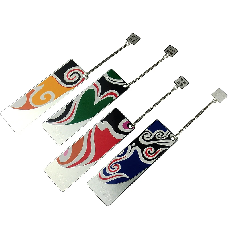 ShaoFu Пекинская опера металлические закладки карточная бумага Bookmarks для школьных