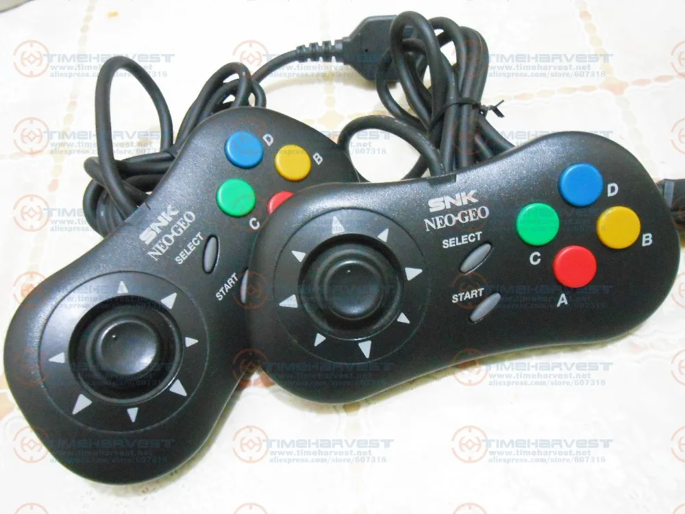 2 шт. Подержанный оригинальный SNK джойстик проводной геймпад NEOGEO контроллер Saturn