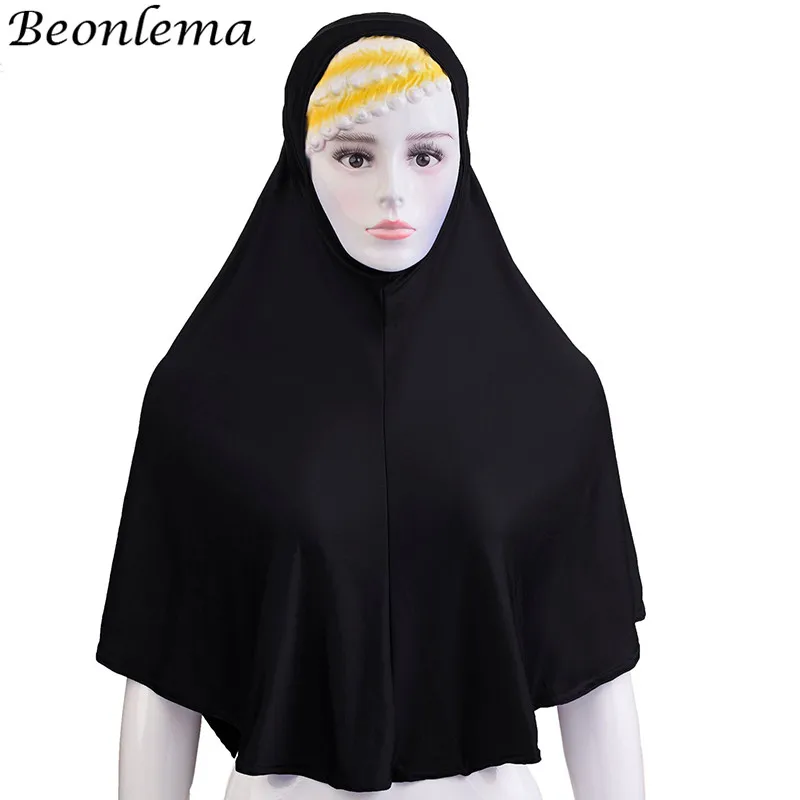 Beonlema длинный хиджаб арабский абайя платок тела крышка исламские тюрбаны топы под