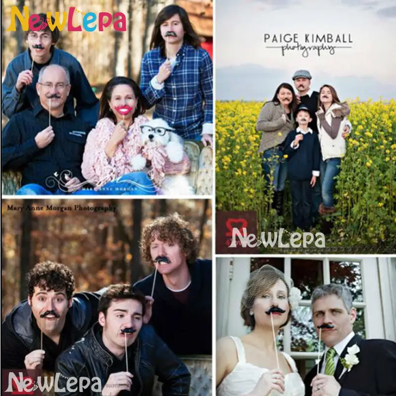26 шт./лот DIY полимерная глина усы губы фото стенд реквизит фотосессия Свадебная