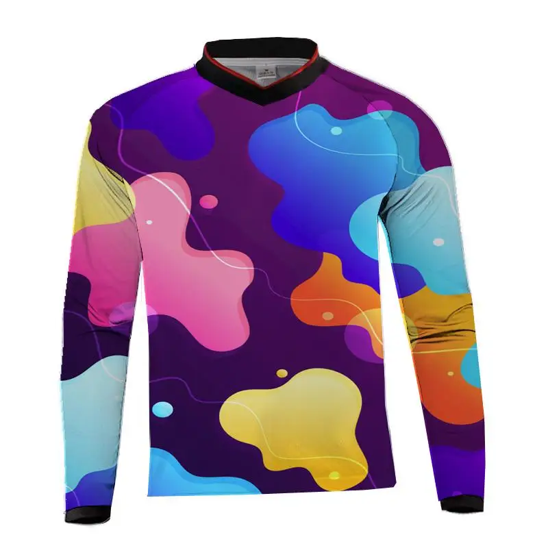 

New Camouflage Motorcycle Jersey Racing Long Sleeve T-shirt Moto GP Racing Sports Jersey Bicycle Cycling Bike downhill Jersey