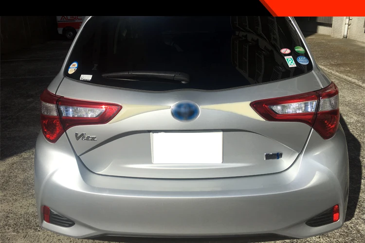 2 шт. крышка багажника, литье ABS хром для Toyota Yaris Vitz автомобильные аксессуары