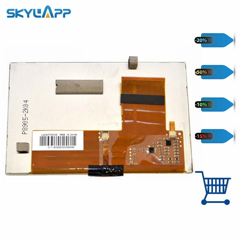 Skylarpu 4 3 дюймовый ЖК экран для TomTom GO 620 720 920 панель с сенсорным экраном дигитайзер