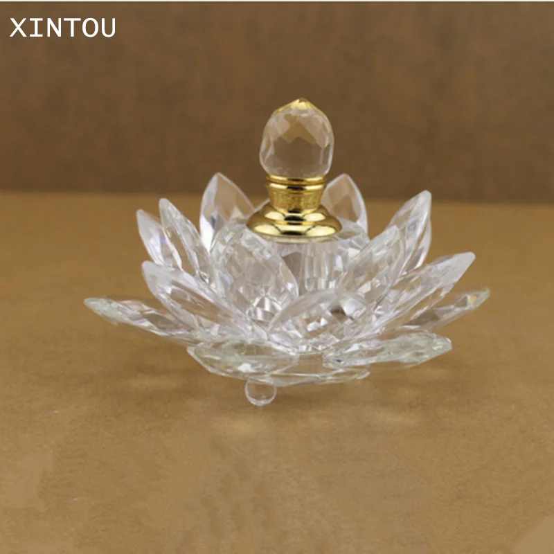 XINTOU Crystal Clear &quotЦветок лотоса флакон духов свадьба приборной панели автомобиля