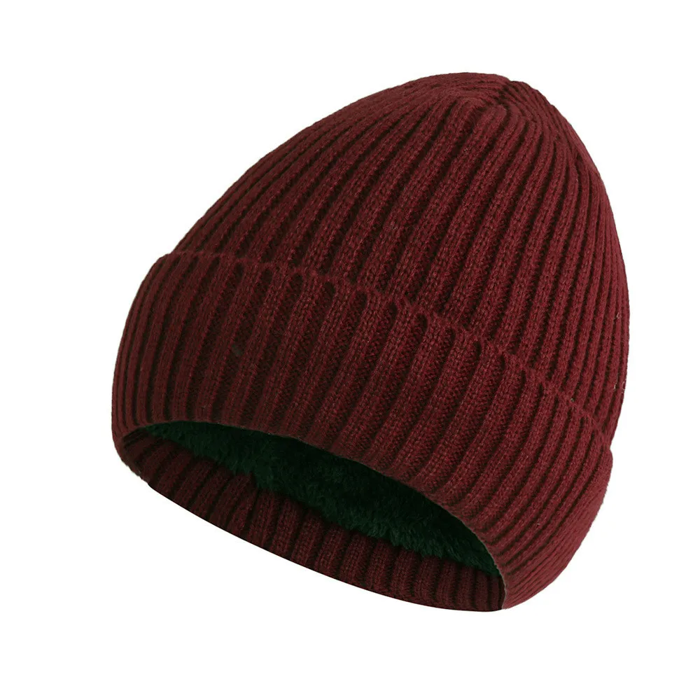 Женская Вязаная Шерстяная Шапка Gorros Mujer теплая Повседневная вязаная шапка с