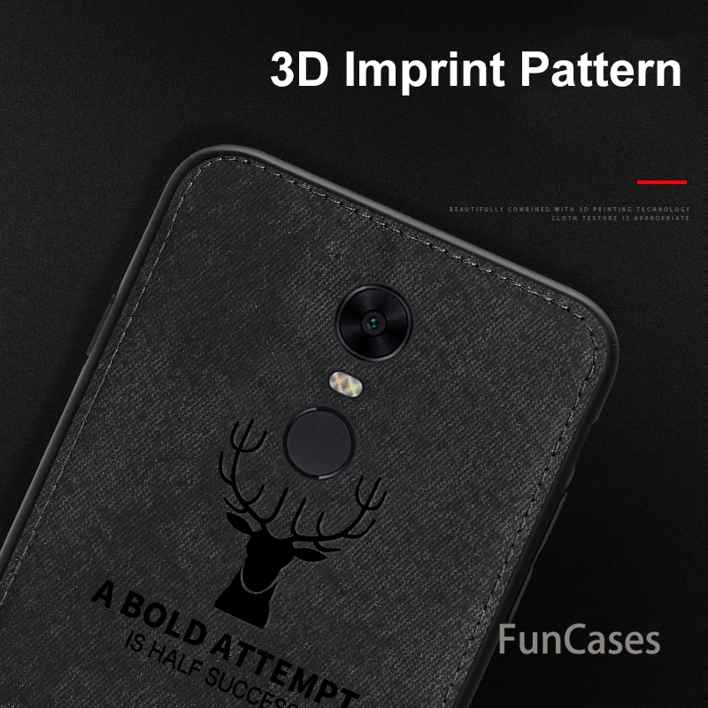 For Xiaomi Redmi 5 Plus Case Cloth Distressed Hard Back Cover Soft Frame Fabric Fundas Xiomi Redmi5 Mi Mi5 Phone Cases | Мобильные