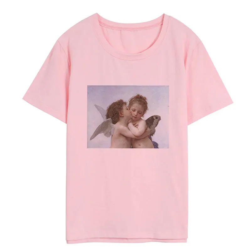 Женская футболка с коротким рукавом и круглым вырезом 4 цвета|Футболки| |