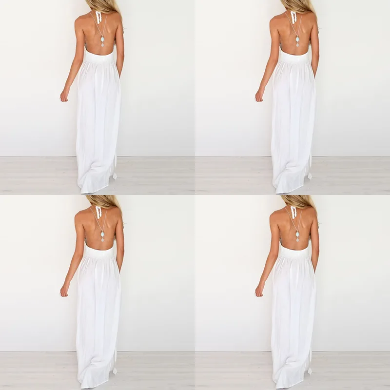 Шифоновое пляжное платье белое с открытыми плечами длина до пола кружевные