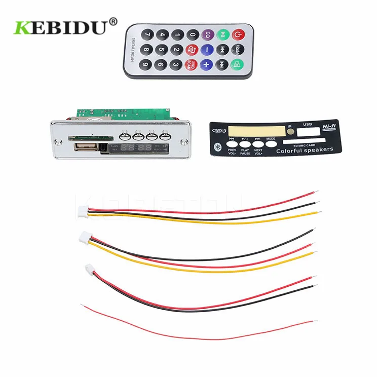 KEBIDU USB Встроенный Bluetooth MP3 декодер доска модуль Hands-free JQ-D028BT плеер с пультом