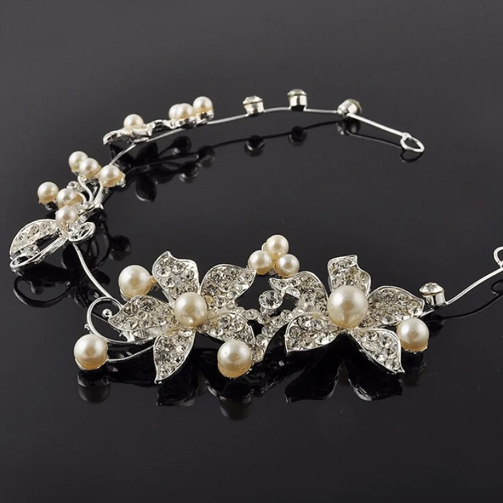 Элегантные Свадебные расчески для волос невесты стразы жемчуг женские заколки