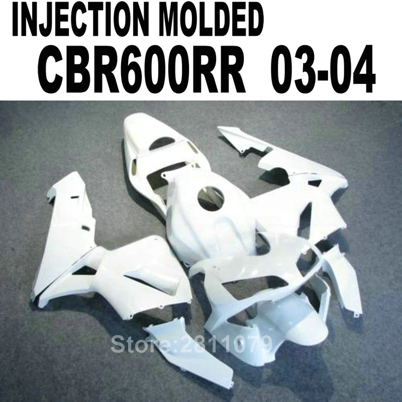 Новый популярный комплект обтекателей для литья под давлением Honda CBR600RR 03 04 белых