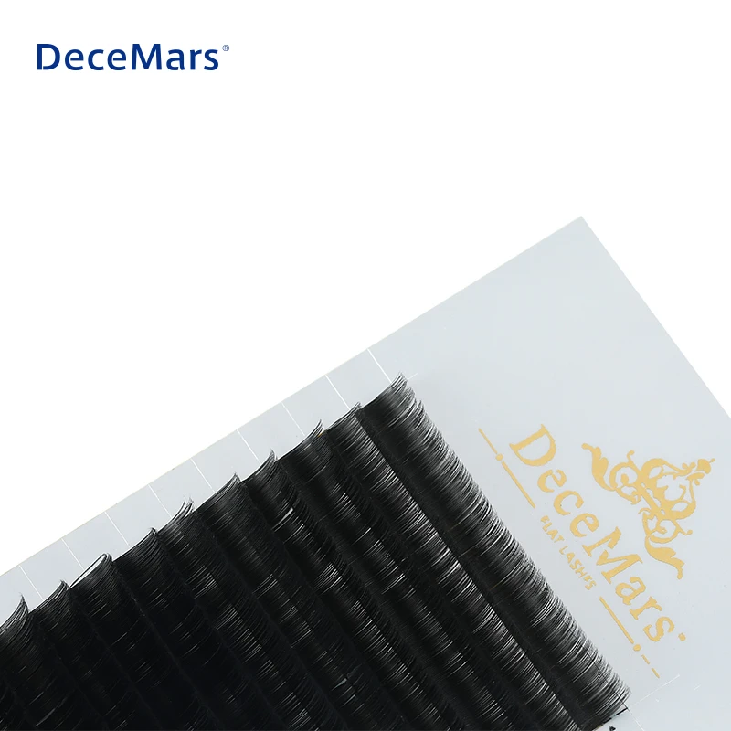 DeceMars 6 лотков/набор Ellipse плоские ресницы премиум C &amp D Curl/0 15/0 20 Индивидуальные