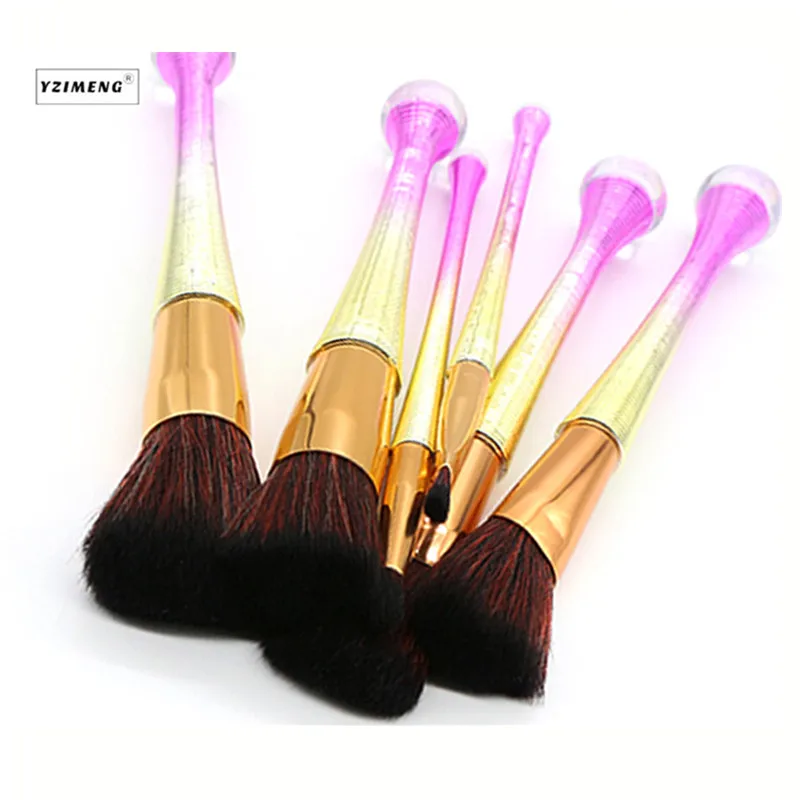 

6Pcs/Set Professhional Makeup Brushes Foundation Powder Brushes Blush Brushes Eyebrow Eye Shadow Eyeliner Pencil Makeup Tools