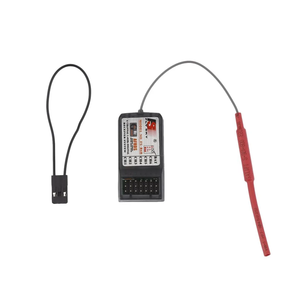 FlySky FS R6B 2 4G 6CH приемник для радиоуправляемого передатчика T6 CT6B 9ch TH9X TH9B Прямая