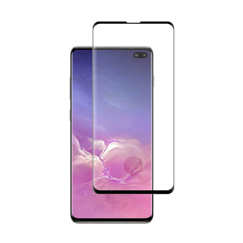 

50pcs DHL 3D Full Curved Edge Tempered Glass For Samsung Galaxy S10 S10+ S10e Screen Protector No Fingerprint Unlock