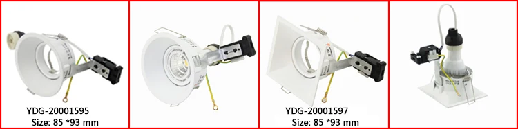 10 шт./лот золотой круг установки наборы Gu10/mr16/GU5.3 светодиодный прожектор рамки светильники