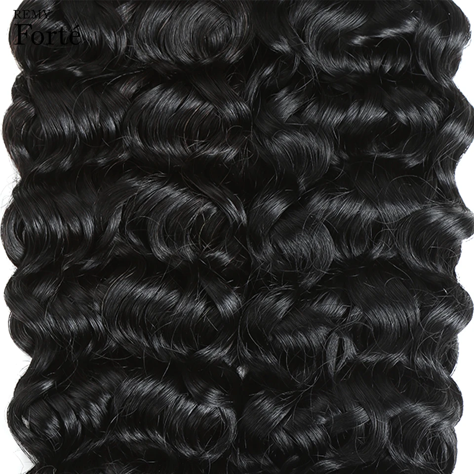 Волосы Remy Forte для наращивания спиральные курчавые пучки натуральные волосы 1/2 #115