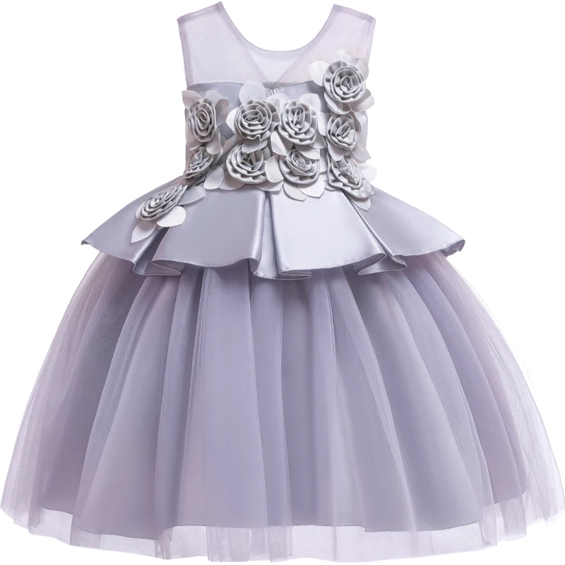 Toddler Kids Baby Girls Summer Dresses Tutu Flower Party Prom Costume Girl Pageant Wedding Evening Dress 3 4 5 6 7 8 9 10 Years | Детская