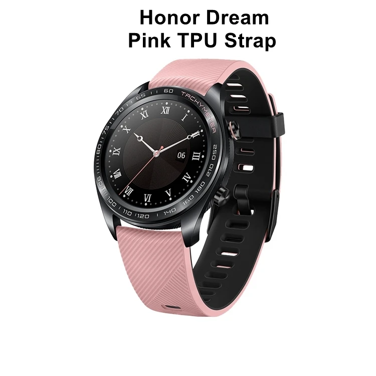Pink TPU Strap huawei Honor часы Магия Смарт-часы с монитор сердечного ритма huawei FIT Honor S2 Смарт Спорт с gps - Цвет: Pink TPU Strap