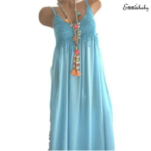 2019 Лидер продаж стильный женский летний сарафан больших размеров без рукавов