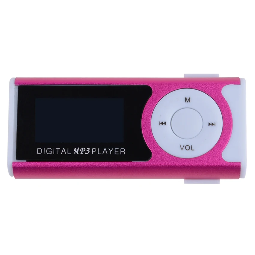 Мини mp3 плеер с клипсой слот для Mp3 TF карты со светодиодным фонариком + наушники