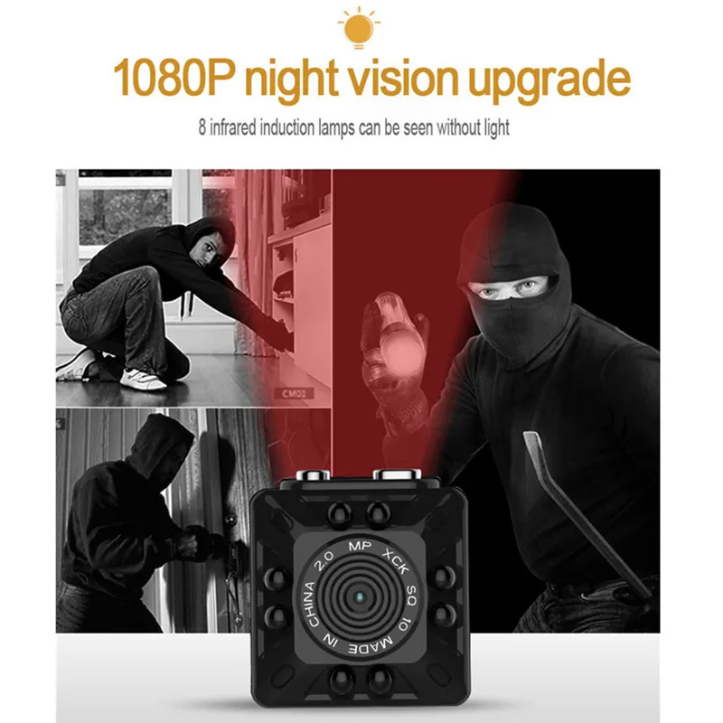 Мини камера SQ10 с датчиком движения Micro USB Full HD 1080P|mini camera|mini camcordermini camera recorder |