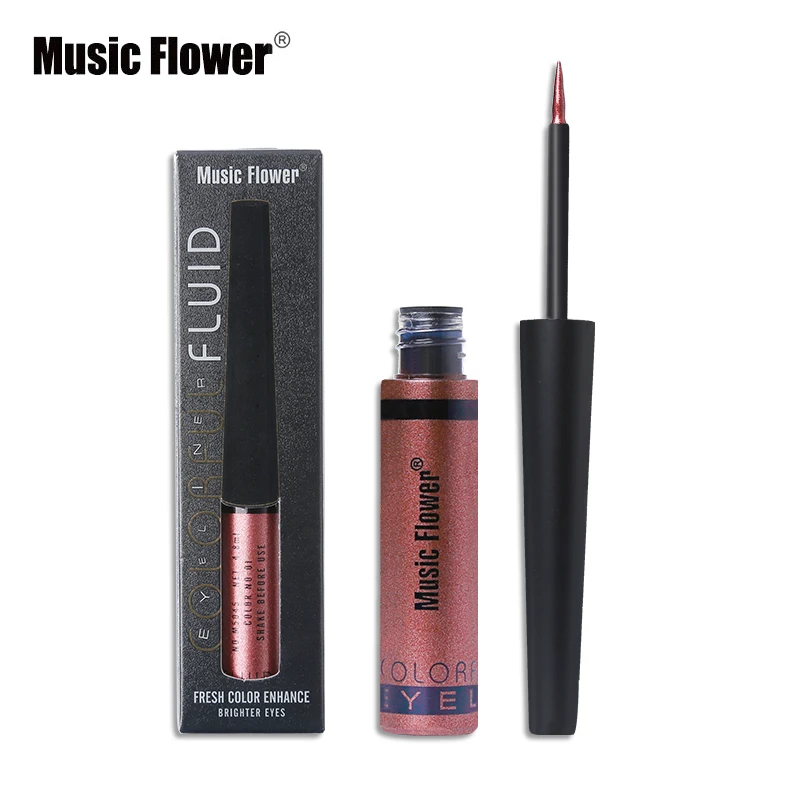 Марка 6 Цвет Shimmer жидкая подводка Pen Осветляющий глаза для макияжа глаз Liner Pencil