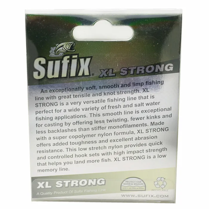 Sufix мощная леска для ловли дракона нахлыстом XL прочная гладкая длинная