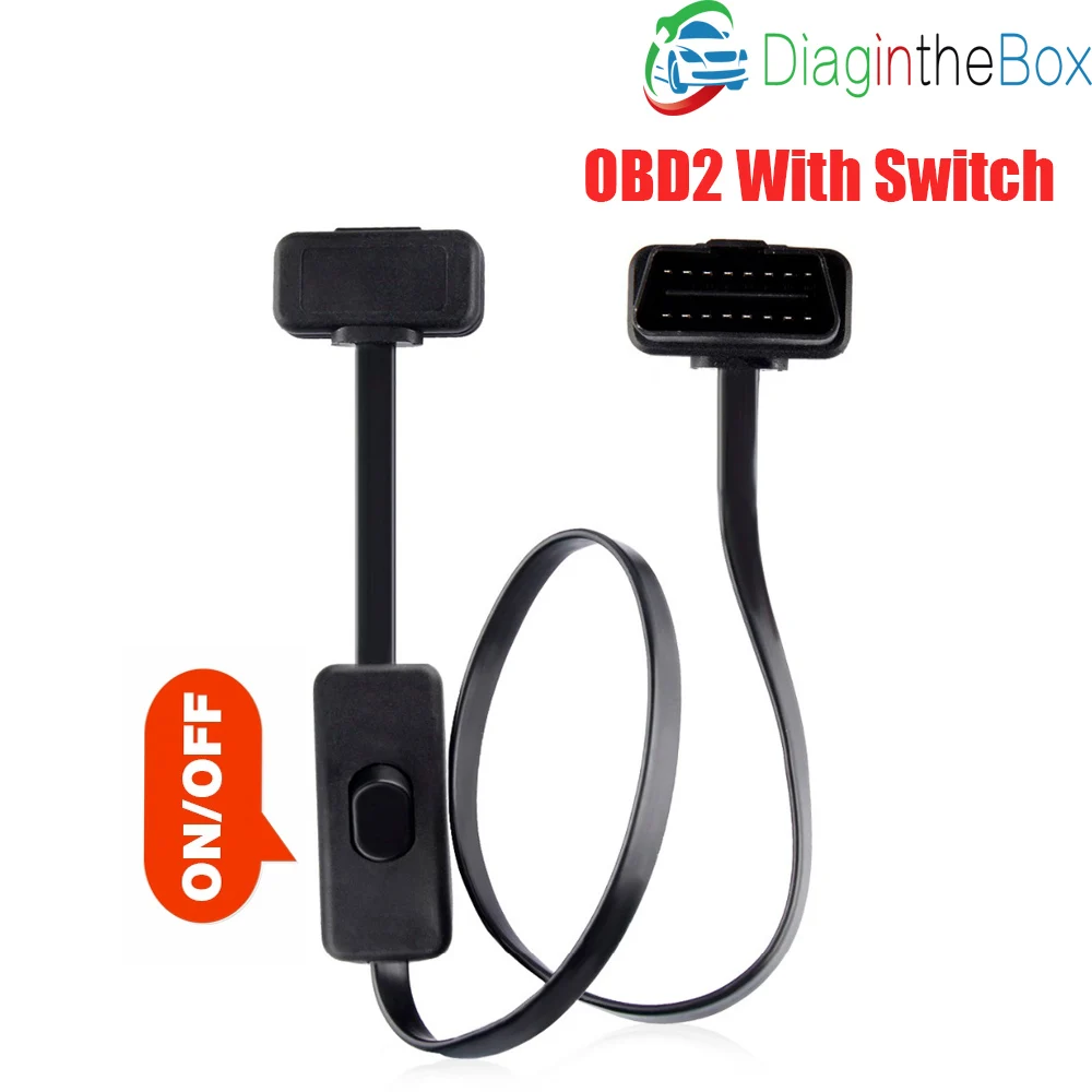 16Pin OBDII OBD 2 Кабельный разъем инструмент диагностики ELM327 адаптер плоский тонкий