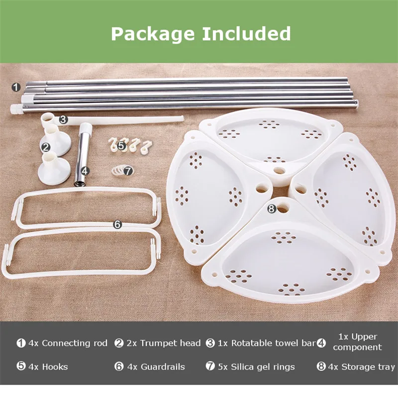 Регулируемая телескопическая 4-уровневая полка для Хранения Caddy настенная