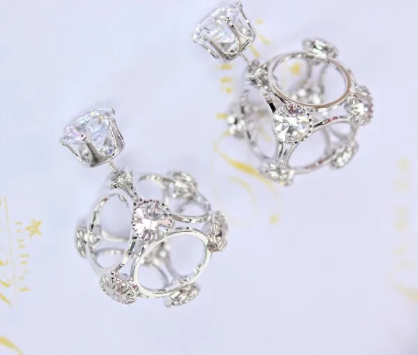 2019 новый дизайн модная брендовая бижутерия Двухсторонние серьги для женщин