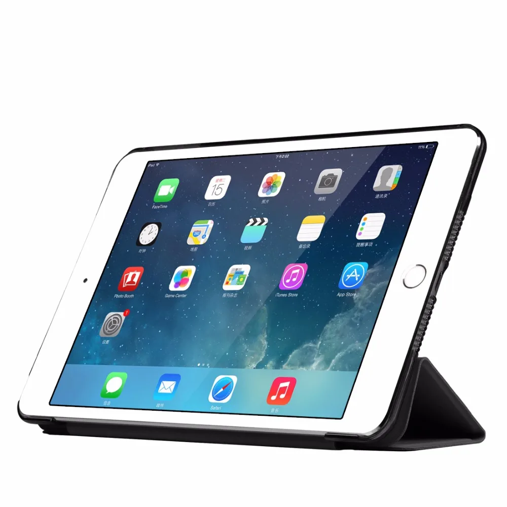 Чехол для нового iPad Air 3 и iPad Pro 10,5 дюймов ультра тонкий из искусственной кожи смарт-чехол трехслойная подставка функция автоматического сна/пробуждения