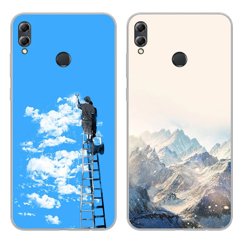 Чехол для Huawei Enjoy Max мягкий силиконовый чехол из ТПУ задней панели телефона