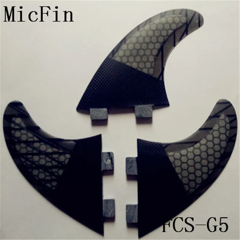 Micfin quillas surf вафельная fcs плавники стекловолокна досок для серфинга плавники три ребра размер M-G5 - Цвет: G5