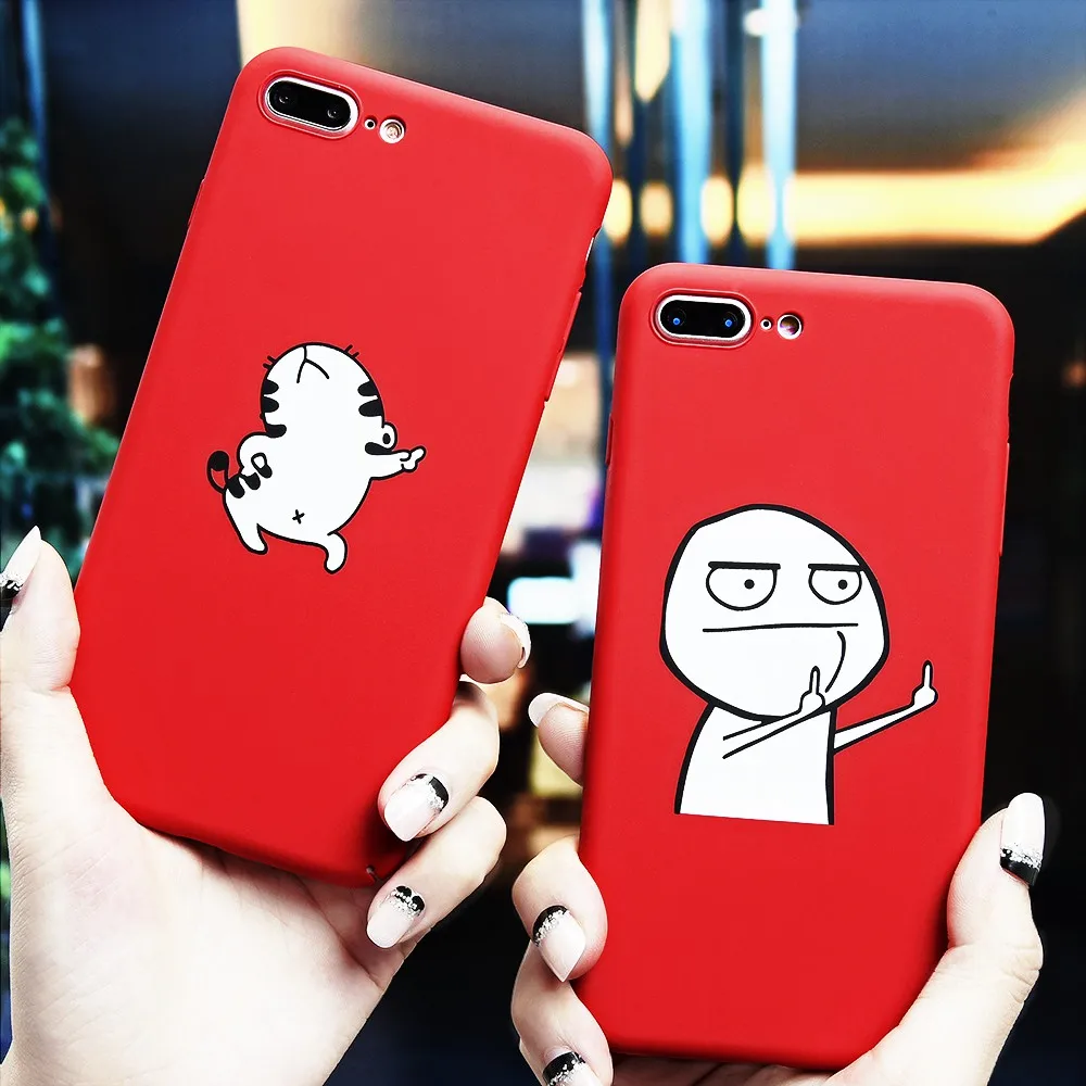 Artisome средний палец телефонные чехлы для iphone 8 чехол 6 6s 7 Plus X 360 с рисунком Жесткий