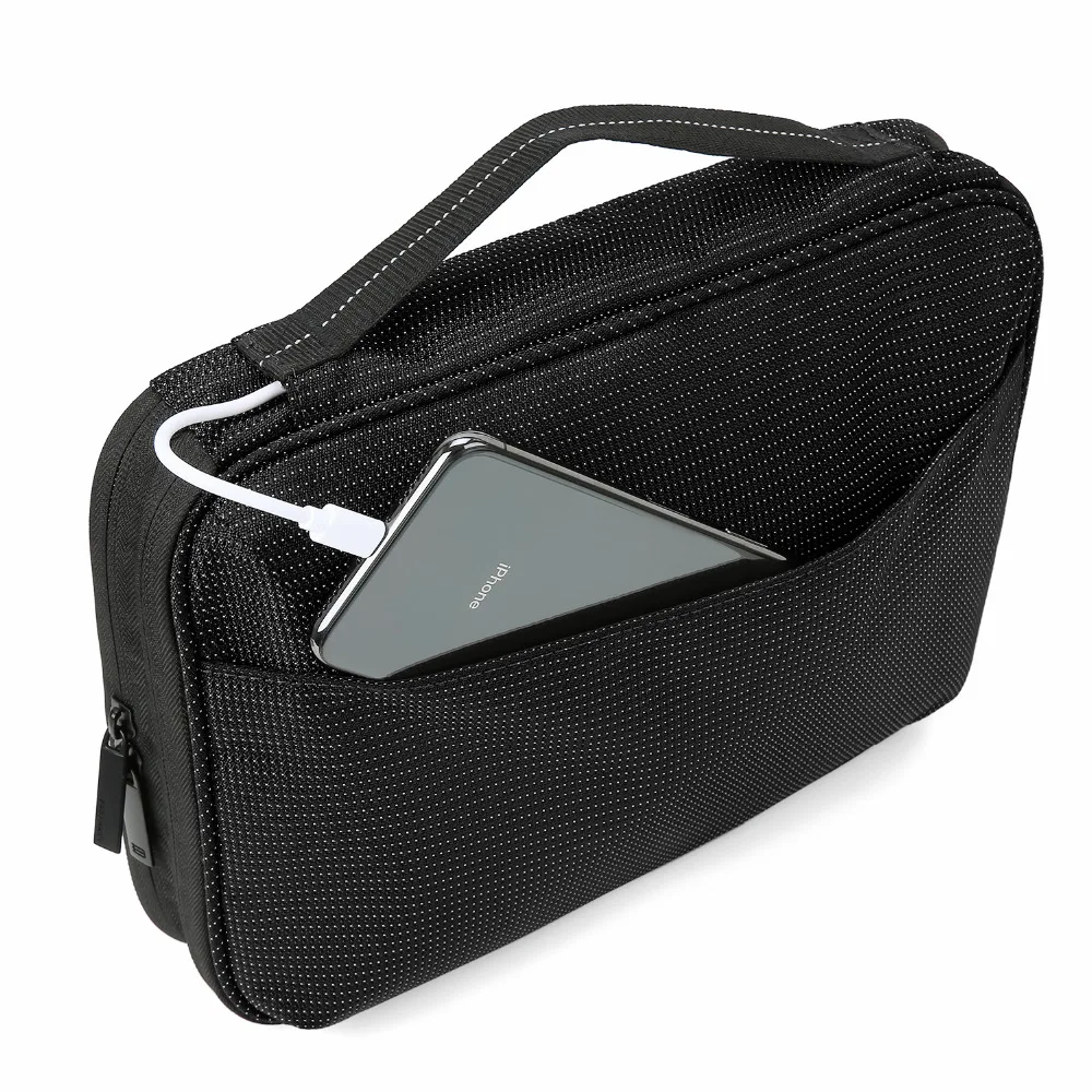 Новый двухслойный органайзер для электроники сумка путешествий