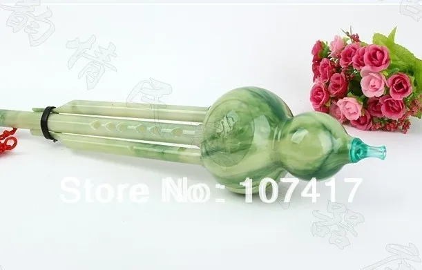 2016 КИТАЙСКИЙ синий и белый Национальный музыкальный инструмент Хулуси доставка