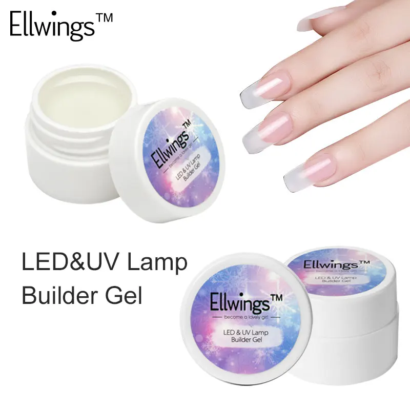 Ellwings Builder Гель для наращивания ногтей палец УФ Гель-лак полу-перманентный дизайн