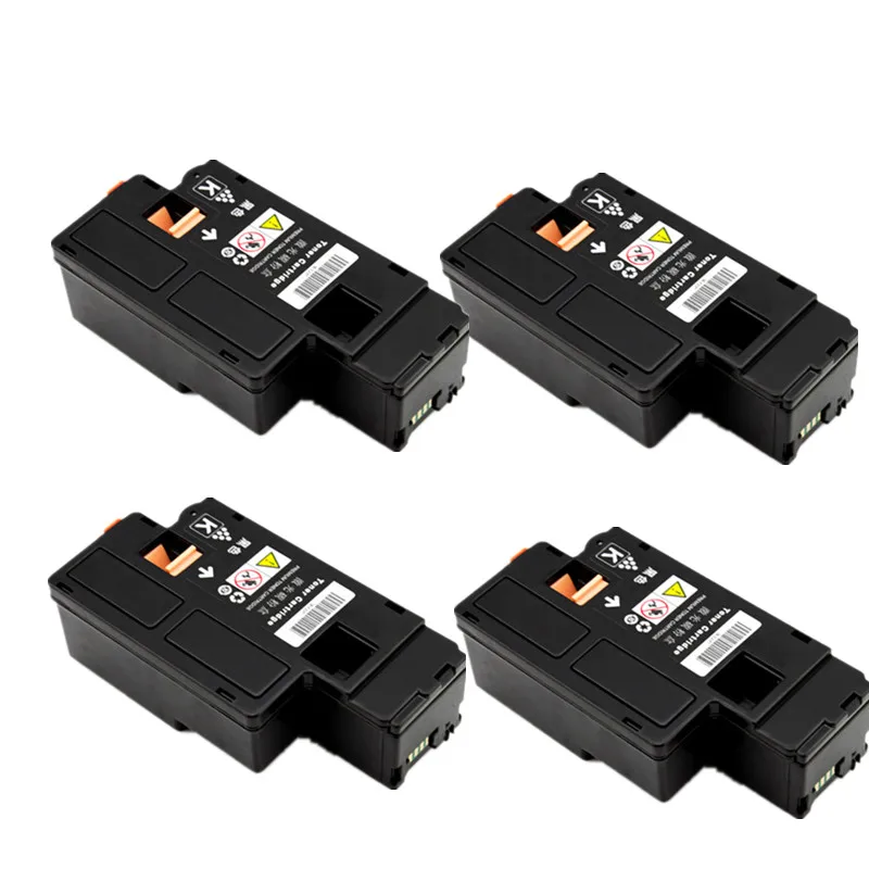 4 черных картриджа для тонера Fuji Xerox DocuPrint CM115w CM115 CM225w CM225 CP115w CP115 CP116w CP225W|toner cartridge|laser