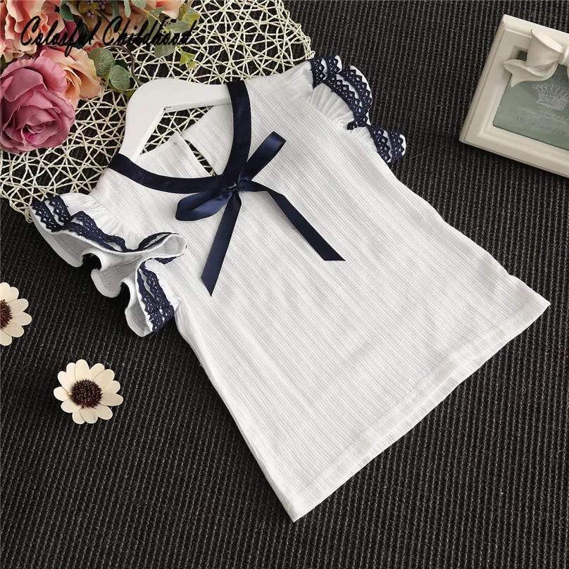 Комплект школьной одежды для девочек 2-7 лет белая блузка + клетчатая юбка |