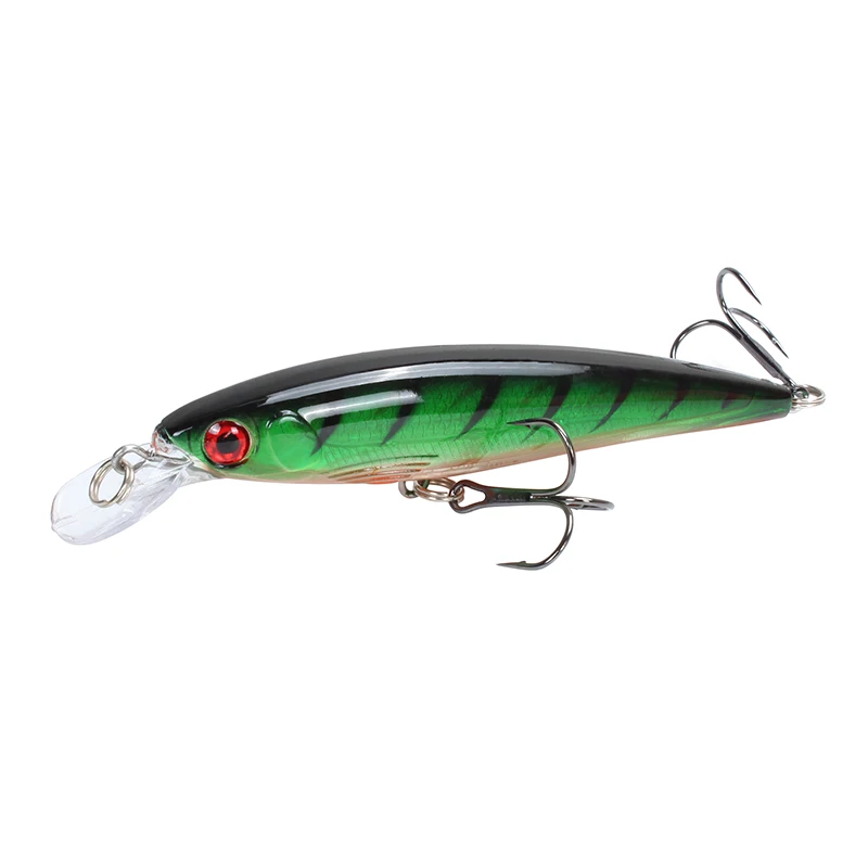 B Amlucas Minnow Fishing Lure Laser Hard Bait 11cm 13.5g Floating Fishing Wobblers Crankbait 3D Eyes Swimbait Peche Fishing Tackle - Цвет: B