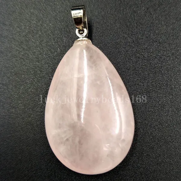 Pink Crystal C5415 Малахитовый тигровый глаз Сердолик Синий Песок Unikate Howlite Кристалл Золотой Камень капли воды кулон из бисера WFH521 - Окраска металла: Pink Crystal C5415