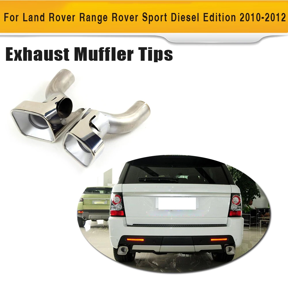 Стальной глушитель выхлопной трубы наконечник для Land Rover Range 2010 UP Diseal Sport Pipe Tips|tips