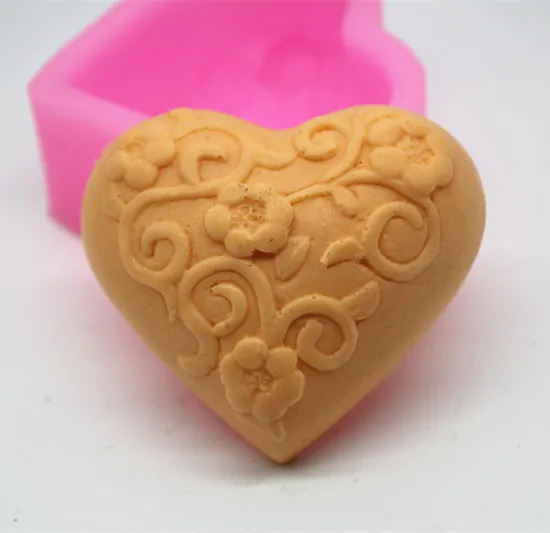 

Силиконовая Прессформа для мыла C508 Love flower vine форма ручной работы торт шоколадная глина прессформа оптом инструменты для прессформы