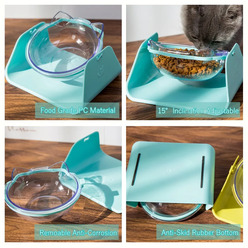 Кормушка для домашних животных миска кошек Нетоксичная устойчивая к коррозии