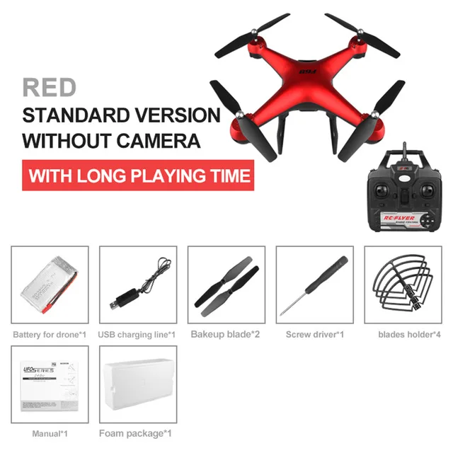 No camera Дрон 4k HD 1080P WiFi fpv servo камера стабильная высота rc вертолет с одной кнопкой возврата Квадрокоптер f68 Дрон с камерой квадракоптер квадракоптер с камерой квадракоптер квадрокоптер с камерой профессиона - Color: No camera