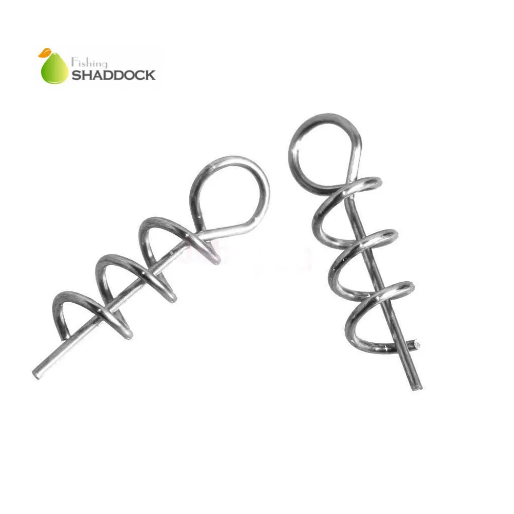 shaddock fishing 50pcs/Set 1.4cm 4.5cm Stainless Steel Spring Twist Lock Fishing Screw Dagger Tools | Спорт и развлечения