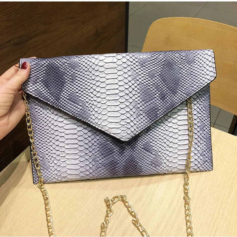 Женские сумки TOPHIGH дизайнерский клатч из искусственной кожи под змеиную кожу